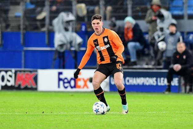 Fussball I Herren I UEFA I Champions League l FC Schachtar Donezk - Royal Antwerpen FC I 5. Spieltag I Gruppe H I Saison 2023-2024 I Shakhtar Donetsk I 28.11.2023 I Sudakov Georgiy (FC Shakhtar Donetsk) , Sportplatz : Volksparkstadion, Hamburg, Stellingen Hamburg Deutschland