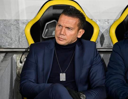 Trainer Barak Bachar, FK, BSC Young Boys - FK Roter Stern Belgrad, Champions League, Fussball, 28.11.2023