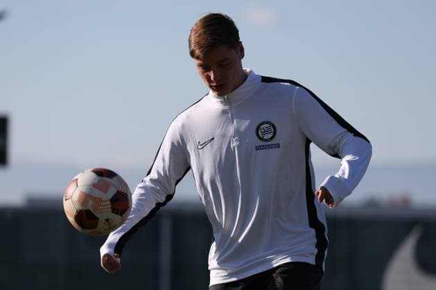 SOCCER - UEFA EL, Sturm vs Czestochowa GRAZ,AUSTRIA,29.NOV.23 - SOCCER - UEFA, group stage, SK Sturm Graz vs Rakow Czestochowa, preview, training Sturm. Image shows Alexander Prass (Sturm).  GEPAxpictures xChrisxBauer