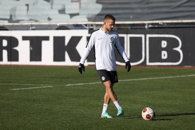 SOCCER - UEFA EL, Sturm vs Czestochowa GRAZ,AUSTRIA,29.NOV.23 - SOCCER - UEFA, group stage, SK Sturm Graz vs Rakow Czestochowa, preview, training Sturm. Image shows Tomi Horvat (Sturm).  GEPAxpictures xChrisxBauer