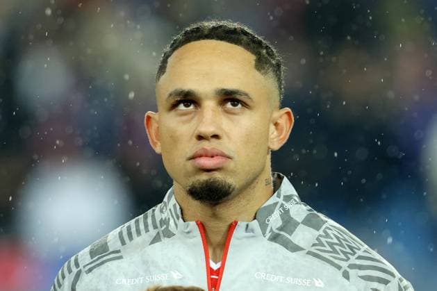 NOAH OKAFOR, Svizzera, Qualificazioni europee, Euro Qualyfing, Euro 2024, Swiss vs Kosovo 1-1, 18-11-2023, Primo piano, Head shot QUALIFICAZIONI EUROPEE 2023-24 EURO 2024 SVIZZERA-KOSOVO 1-1