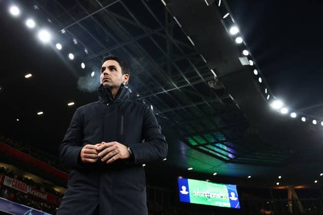 Arsenal v Lens 29 November 2023, London - Champion™s League Football, Group B - Arsenal v Lens - Arsenal manager Mikel Arteta - Photo: Charlotte Wilson Offside. London UK Copyright: xCharlottexWilsonx xOffsidexOffside