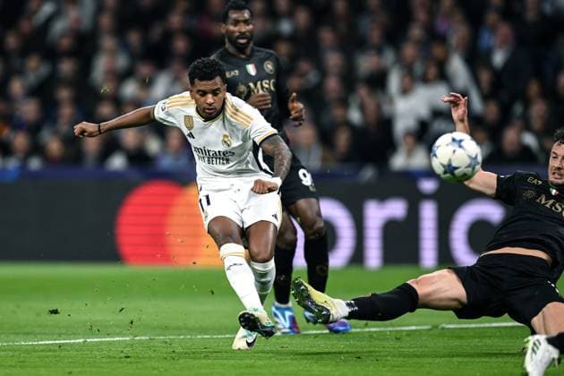 Sport Bilder des Tages Mg Madrid (Spagna) 29 11 2023 - Champions League Real Madrid-Napoli foto Matteo Gribaudi Image nella foto: gol Rodrygo 