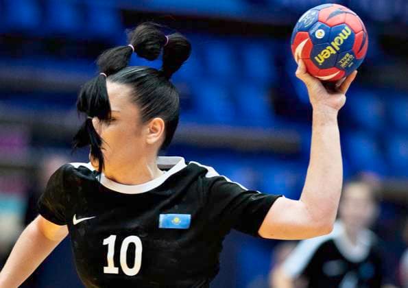 Kristina Radayeva, Kazakhstan during the IHF World Womens Handball Championship match between Spain and Kazakhstan in the preliminary Group G in Arena Nord in Frederikshavn, Denmark on Wednesday , November 29, 2023. , Frederikshavn Jylland Denmark Copyright: HenningxBagger HenningxBaggerx spdk20231129-220020-L