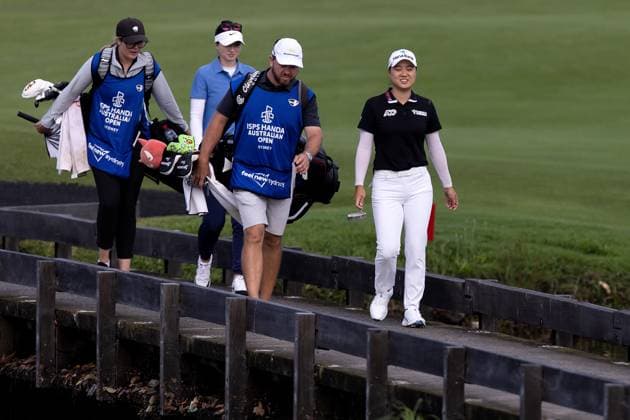 SYDNEY, AUSTRALIA - NOVEMBER 30: Minjee Lee walks to the green during round 1 of The Australian Open Golf at The Lakes Golf Club on November 30, 2023 in Sydney, Australia. (Photo by Damian Briggs Speed Media Icon Sportswire) GOLF: NOV 30 Australian Open EDITORIAL USE ONLY Icon23113001001