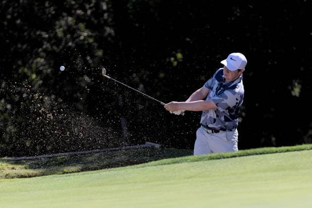 SYDNEY, AUSTRALIA - NOVEMBER 30: Robert MacIntyre plays from the bunker during round 1 of The Australian Open Golf at The Lakes Golf Club on November 30, 2023 in Sydney, Australia. (Photo by Damian Briggs Speed Media Icon Sportswire) GOLF: NOV 30 Australian Open EDITORIAL USE ONLY Icon23113001571