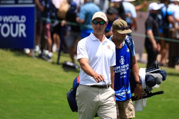 30th November 2023; The Australian Golf Club and The Lakes Golf Club, Sydney, New South Wales, Australia; ISPS HANDA Australian Open Round 1; Adam Scott walks along the first fairway  ActionPlus12581398 KevinxManning