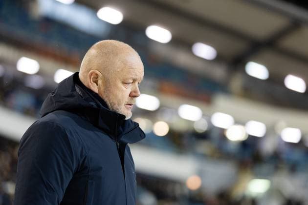 Fußball, EL, BK Häcken - Bayer 04 Leverkusen 231130 Head coach Per-Mathias Hogmo ahead of the UEFA Europa League football match between BK Häcken and Bayer Leverkusen on November 30, 2023 in Gothenburg. Photo: Michael Erichsen BILDBYRAN COP 89 MI0578 bayer leverkusen bbeng bk häcken football fotball fotboll soccer uefa europa league Copyright: MICHAELxERICHSEN BB231130MI046
