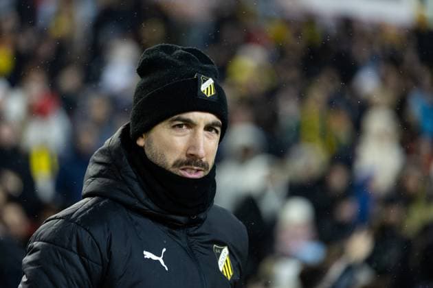 231130 Assistant coach Martin Foyston of BK Häcken during the UEFA Europa League football match between BK Häcken and Bayer Leverkusen on November 30, 2023 in Gothenburg. Photo: Michael Erichsen BILDBYRAN COP 89 MI0578 bayer leverkusen bbeng bk häcken football fotball fotboll soccer uefa europa league Copyright: MICHAELxERICHSEN BB231130MI078