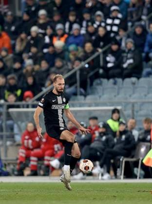 SOCCER - UEFA EL, Sturm vs Czestochowa GRAZ,AUSTRIA,30.NOV.23 - SOCCER - UEFA Europa League, group stage, SK Sturm Graz vs Rakow Czestochowa. Image shows Jon Gorenc-Stankovic (Sturm).  GEPAxpictures xHansxOberlaender