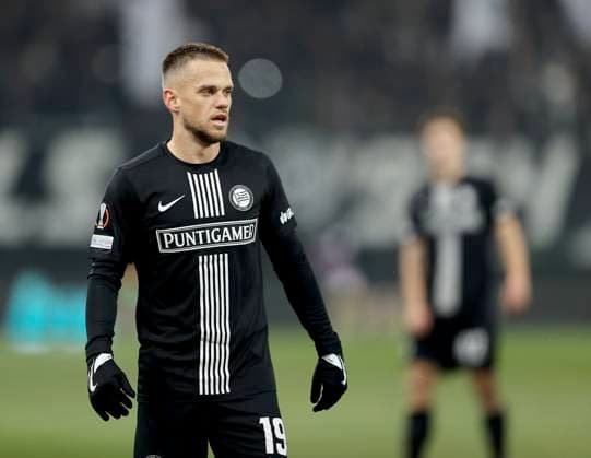 SOCCER - UEFA EL, Sturm vs Czestochowa GRAZ,AUSTRIA,30.NOV.23 - SOCCER - UEFA Europa League, group stage, SK Sturm Graz vs Rakow Czestochowa. Image shows Tomi Horvat (Sturm).  GEPAxpictures xHansxOberlaender
