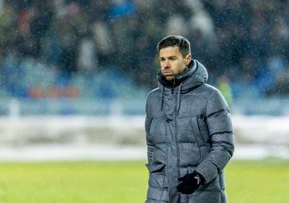 Leverkusen s coach Xabi Alonso during Thursday s football match in the Europa League (group H) between BK Häcken and Bayer Leverkusen from Germany at Gamla Ullevi, Gothenburg on November 2023. GÖTEBORG SVERIGE x9200x