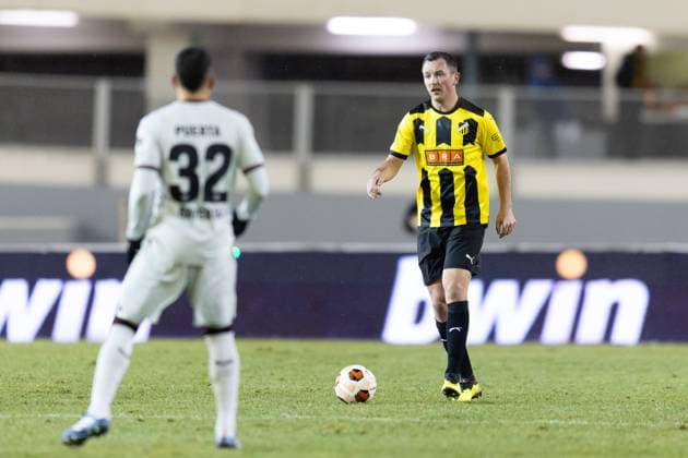231130 Even Hovland of BK Häcken during the UEFA Europa League football match between BK Häcken and Bayer Leverkusen on November 30, 2023 in Gothenburg. Photo: Michael Erichsen BILDBYRAN COP 89 MI0578 bayer leverkusen bbeng bk häcken football fotball fotboll soccer uefa europa league Copyright: MICHAELxERICHSEN BB231130MI107