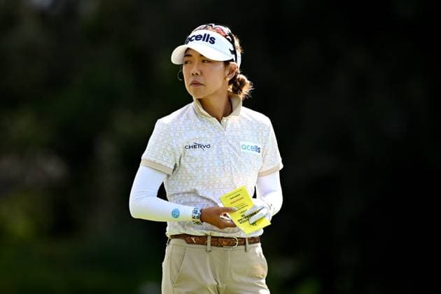 GOLF AUSTRALIAN OPEN, Jenny Shin of the USA looks on during Round 2 of the Women?s Australian Open 2023 at the Lakes Golf Club in Sydney, Friday, December 1, 2023. ( NO ARCHIVING, EDITORIAL USE ONLY, NO USE IN BOOKS WITHOUT CONSENT SYDNEY NEW SOUTH WALES AUSTRALIA  Copyright: xDANxHIMBRECHTSx 20231201001872147029