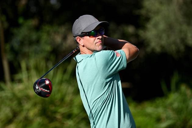 GOLF AUSTRALIAN OPEN, Aadam Scott of Australia plays a shot from the 12th tee during Round 2 of the Australian Open 2023 at the Lakes Golf Club in Sydney, Friday, December 1, 2023. ( NO ARCHIVING, EDITORIAL USE ONLY, NO USE IN BOOKS WITHOUT CONSENT SYDNEY NEW SOUTH WALES AUSTRALIA  Copyright: xDANxHIMBRECHTSx 20231201001872149822