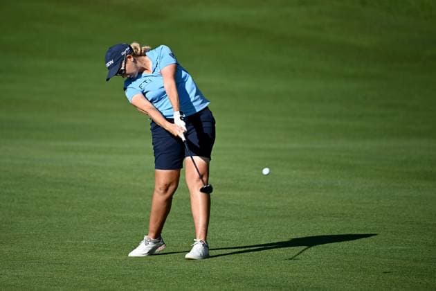 GOLF AUSTRALIAN OPEN, Ashleigh Buhai of South Africa plays a shot on the 12th fairway during Round 2 of the Women?s Australian Open 2023 at the Lakes Golf Club in Sydney, Friday, December 1, 2023. ( NO ARCHIVING, EDITORIAL USE ONLY, NO USE IN BOOKS WITHOUT CONSENT SYDNEY NEW SOUTH WALES AUSTRALIA  Copyright: xDANxHIMBRECHTSx 20231201001872152824