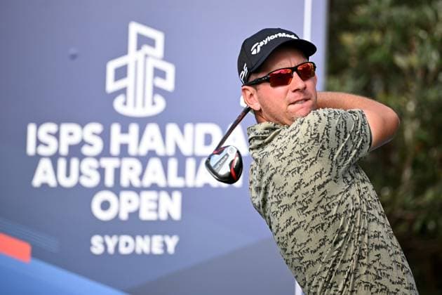 GOLF AUSTRALIAN OPEN, Lucas Herbert of Australia plays a shot from the 13th tee during Round 2 of the Australian Open 2023 at the Australian Golf Club in Sydney, Friday, December 1, 2023. ( NO ARCHIVING, EDITORIAL USE ONLY, NO USE IN BOOKS WITHOUT CONSENT SYDNEY NEW SOUTH WALES AUSTRALIA  Copyright: xDANxHIMBRECHTSx 20231201001872153903