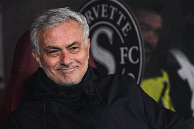 Geneve, Switzerland, 30.11.23: Head Coach Roma Jose Mourinho during the Europa League group stage match between Servette FC and AS Roma at Stade de Geneve in Geneve, Switzerland Soccer (Cristiano Mazzi SPP) Copyright: xCristianoxMazzix xSPPx spp-en-CrMaSp-CM1_2035