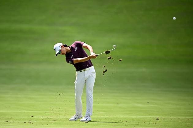 GOLF AUSTRALIAN OPEN, Min Woo Lee of Australia plays a shot on the 12th fairway during Round 2 of the Australian Open 2023 at the Australian Golf Club in Sydney, Friday, December 1, 2023. ( NO ARCHIVING, EDITORIAL USE ONLY, NO USE IN BOOKS WITHOUT CONSENT SYDNEY NEW SOUTH WALES AUSTRALIA  Copyright: xDANxHIMBRECHTSx 20231201001872261193