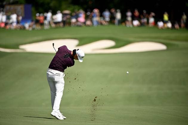 GOLF AUSTRALIAN OPEN, Min Woo Lee of Australia plays a shot from the 14th fairway during Round 2 of the Australian Open 2023 at the Australian Golf Club in Sydney, Friday, December 1, 2023. ( NO ARCHIVING, EDITORIAL USE ONLY, NO USE IN BOOKS WITHOUT CONSENT SYDNEY NEW SOUTH WALES AUSTRALIA  Copyright: xDANxHIMBRECHTSx 20231201001872261799