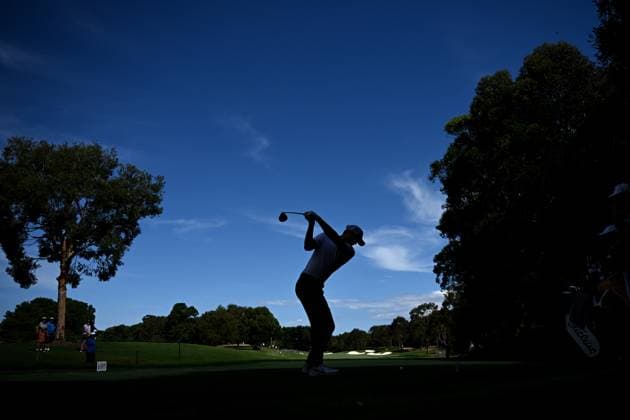 GOLF AUSTRALIAN OPEN, Cam Davis of Australia plays a shot from the 14th tee during Round 2 of the Australian Open 2023 at the Australian Golf Club in Sydney, Friday, December 1, 2023. ( NO ARCHIVING, EDITORIAL USE ONLY, NO USE IN BOOKS WITHOUT CONSENT SYDNEY NEW SOUTH WALES AUSTRALIA  Copyright: xDANxHIMBRECHTSx 20231201001872262480