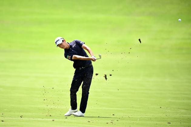 GOLF AUSTRALIAN OPEN, Rikuya Hoshino of Japan plays a shot from the 12th fairway during Round 2 of the Australian Open 2023 at the Australian Golf Club in Sydney, Friday, December 1, 2023. ( NO ARCHIVING, EDITORIAL USE ONLY, NO USE IN BOOKS WITHOUT CONSENT SYDNEY NEW SOUTH WALES AUSTRALIA  Copyright: xDANxHIMBRECHTSx 20231201001872266625
