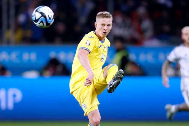 ZINCHENKO Oleksandr Team Ukraine UEFA Fussball EURO2024 Qualifikation Spiel Ukraine - Italien 0 : 0 am 20.11.2023 in Leverkusen DFL REGULATIONS PROHIBIT ANY USE OF PHOTOGRAPHS as IMAGE SEQUENCES and or QUASI-VIDEO Copyright: xLacixPerenyix