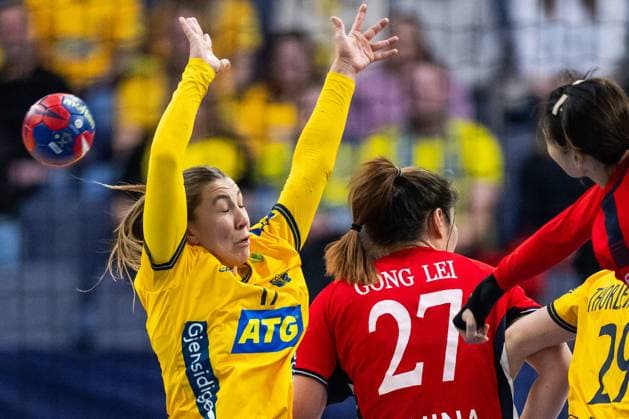 Handball, Frauen WM, Schweden - China 231201 Anna Lagerquist of Sweden during the IHF Women?s World Championship, WM, Weltmeisterschaft handball match between Sweden and China on December 1, 2023 in Gothenburg. Photo: Mathias Bergeld BILDBYRAN kod MB MB0790 handball handboll handball bbeng vm handball-vm handbolls-vm ihf handball world championship world handball championship 2023 world championship 2023 sverige sweden china 3 dam women kvinner kina Copyright: MATHIASxBERGELD BB231201MB255