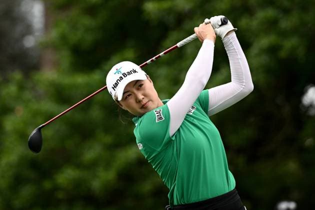 GOLF AUSTRALIAN OPEN, Minjee Lee of Australia plays a shot from the 17th tee during Round 3 of the Women?s Australian Open 2023 at the Australian Golf Club in Sydney, Saturday, December 2, 2023. ( NO ARCHIVING, EDITORIAL USE ONLY, NO USE IN BOOKS WITHOUT CONSENT SYDNEY NEW SOUTH WALES AUSTRALIA  Copyright: xDANxHIMBRECHTSx 20231202001872601806
