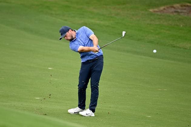 GOLF AUSTRALIAN OPEN, Alex Fitzpatrick of England plays a shot on the 17th fairway during Round 3 of the Australian Open 2023 at the Australian Golf Club in Sydney, Saturday, December 2, 2023. ( NO ARCHIVING, EDITORIAL USE ONLY, NO USE IN BOOKS WITHOUT CONSENT SYDNEY NEW SOUTH WALES AUSTRALIA  Copyright: xDANxHIMBRECHTSx 20231202001872603913