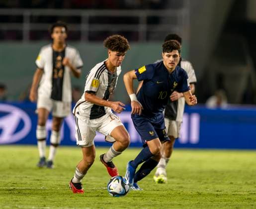 02.12.2023, Fussball U-17-Weltmeisterschaft 2023, Finale: Deutschland - Frankreich, im Manahan Stadium (Surakarta).
