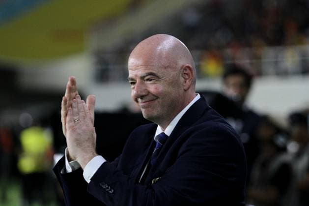 December 2, 2023, Surakarta, Central Java, Indonesia: FIFA President, Gianni Infantino are seen during FIFA U-17 World Cup Final match between Germany and France at Manahan Stadium. Surakarta Indonesia - ZUMAb228 0370475853st Copyright: xAnggaxBudhiyantox