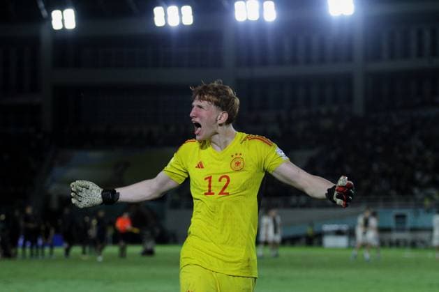 December 2, 2023, Surakarta, Central Java, Indonesia: KONSTANTIN HEIDE of Germany reacts during FIFA U-17 World Cup Final match between Germany and France at Manahan Stadium. Surakarta Indonesia - ZUMAb228 0370475999st Copyright: xAnggaxBudhiyantox