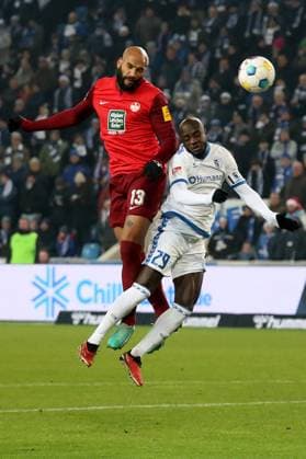 02.12.2023, xgox, Fussball 2.Bundesliga, 1.FC Magdeburg - 1.FC Kaiserslautern emspor, v.l. Terrence Boyd (1. FC Kaiserslautern) Amara Conde (1.FC Magdeburg) Zweikampf, Aktion, action, battle for the ball (DFL DFB REGULATIONS PROHIBIT ANY USE OF PHOTOGRAPHS as IMAGE SEQUENCES and or QUASI-VIDEO) Magdeburg