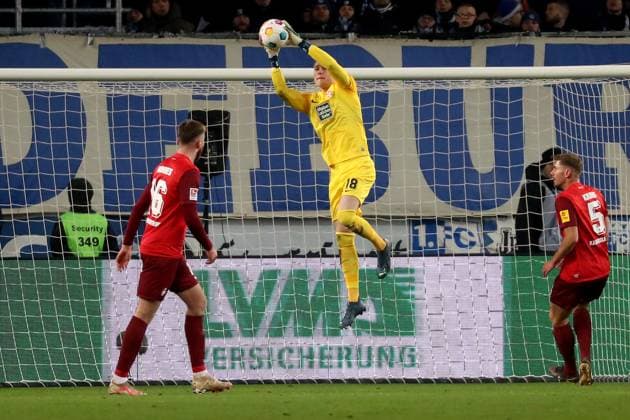 02.12.2023, xgox, Fussball 2.Bundesliga, 1.FC Magdeburg - 1.FC Kaiserslautern emspor, v.l. Julian Krahl (1. FC Kaiserslautern) (DFL DFB REGULATIONS PROHIBIT ANY USE OF PHOTOGRAPHS as IMAGE SEQUENCES and or QUASI-VIDEO) Magdeburg