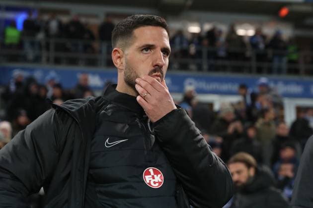 02.12.2023, xgox, Fussball 2.Bundesliga, 1.FC Magdeburg - 1.FC Kaiserslautern emspor, v.l. Interimstrainer Coach Trainer Niklas Martin (1. FC Kaiserslautern) (DFL DFB REGULATIONS PROHIBIT ANY USE OF PHOTOGRAPHS as IMAGE SEQUENCES and or QUASI-VIDEO) Magdeburg