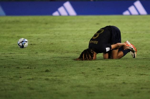 December 2, 2023, Surakarta, Central Java, Indonesia: SAIMON BOUARBE of France fell during FIFA U-17 World Cup Final match between Germany and France at Manahan Stadium. Surakarta Indonesia - ZUMAb228 20231202_zip_b228_022 Copyright: xAnggaxBudhiyantox