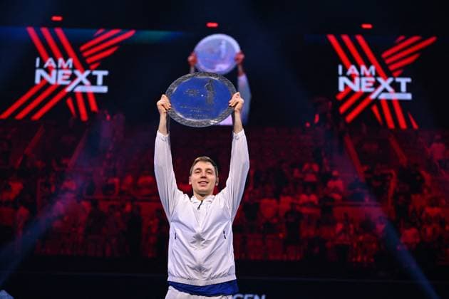 Medjedovic Wins Next Gen ATP, Tennis Herren Finals - Jeddah Hamad Medjedovic (SER) during the final at the 2023 Next Gen ATP Finals in Jeddah, SAUDI ARABIA, on December 2, 2023. Photo by Corinne Dubreuil ABACAPRESS.COM Jeddah Saudi Arabia  Copyright: xDubreuilxCorinne ABACAx