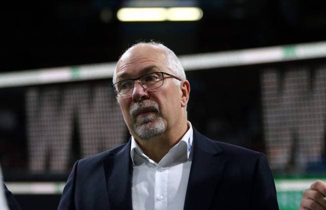 Mark LEBEDEW (Friedrichshafen), He-Volleyballl, Bundesliga, 2023 24, WWK Volleys Herrsching vs VfB Friedrichshafen, 03.12.23; BMW Park, Muenchen, Copyright: WolfgangxFehrmann