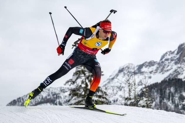 Sport Themen der Woche KW49 Philipp Nawrath of Germany. Oesterreich, Hochfilzen, 08.12.2023, Biathlon, IBU World Cup: Hochfilzen, 2023 2024, Men 10 km Sprint, Biathlon und Langlauf Stadion Foto: A2 Bildagentur Peter Hartenfelser *** Philipp Nawrath of Germany Oesterreich, Hochfilzen, 08 12 2023, Biathlon, IBU World Cup Hochfilzen, 2023 2024, Men 10 km Sprint, Biathlon and Cross-Country Stadium Photo A2 Bildagentur Peter Hartenfelser
