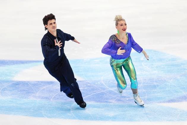 BEIJING, CHINA - DECEMBER 08: Piper Gilles and Paul Poirier of Canada compete in the Ice Dance Rhythm Dance on day two of 2023-24 ISU Grand Prix of Figure skating, Eiskunstlauf Final at National Indoor Stadium on December 8, 2023 in Beijing, China.  Copyright: xVCGx 111468685860