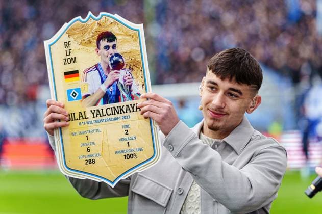 Bilal Yalcinkaya (Hamburger SV, 48) GER, Hamburger SV vs. SC Paderborn 07, Fussball, 2. Bundesliga, Spieltag 16, Saison 2023 2024, 09.12.2023 DFL REGULATIONS PROHIBIT ANY USE OF PHOTOGRAPHS AS IMAGE SEQUENCES AND OR QUASI-VIDEO GER, Hamburger SV vs. SC Paderborn 07, Fussball, 2. Bundesliga, Spieltag 16, Saison 2023 2024, 09.12.2023 Hamburg