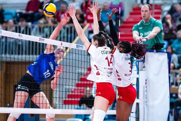 VBL Volleyball-Bundesliga; SC Potsdam - Alianz MTV Stuttgart; 9.12.2023 VBL Volleyball-Bundesliga; SC Potsdam - Allianz MTV Stuttgart; 9.12.2023 Copyright: xBEAUTIFULxSPORTS NicolxMarschallx