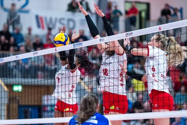 VBL Volleyball-Bundesliga; SC Potsdam - Alianz MTV Stuttgart; 9.12.2023 VBL Volleyball-Bundesliga; SC Potsdam - Allianz MTV Stuttgart; 9.12.2023 Copyright: xBEAUTIFULxSPORTS NicolxMarschallx