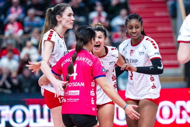 VBL Volleyball-Bundesliga; SC Potsdam - Allianz MTV Stuttgart; 09.12.2023 VBL Volleyball-Bundesliga; SC Potsdam - Allianz MTV Stuttgart; 9.12.2023 Copyright: xBEAUTIFULxSPORTS NicolxMarschallx