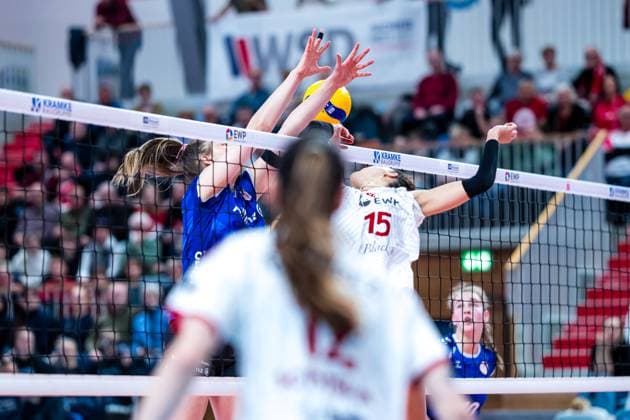 VBL Volleyball-Bundesliga; SC Potsdam - Allianz MTV Stuttgart; 09.12.2023 VBL Volleyball-Bundesliga; SC Potsdam - Allianz MTV Stuttgart; 9.12.2023 Copyright: xBEAUTIFULxSPORTS NicolxMarschallx