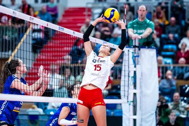 VBL Volleyball-Bundesliga; SC Potsdam - Allianz MTV Stuttgart; 09.12.2023 VBL Volleyball-Bundesliga; SC Potsdam - Allianz MTV Stuttgart; 9.12.2023 Copyright: xBEAUTIFULxSPORTS NicolxMarschallx