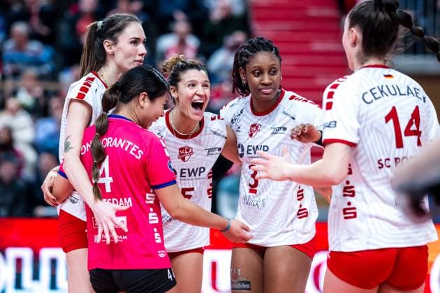 VBL Volleyball-Bundesliga; SC Potsdam - Allianz MTV Stuttgart; 09.12.2023 VBL Volleyball-Bundesliga; SC Potsdam - Allianz MTV Stuttgart; 9.12.2023 Copyright: xBEAUTIFULxSPORTS NicolxMarschallx