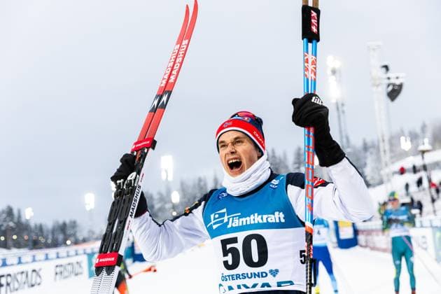Bilder des Jahres 2023, Sport 12 Dezember Sport Themen der Woche KW49 Sport Bilder des Tages 231210 Harald ostberg Amundsen of Norway celebrates after the Men s Cross Country Skiing 10 km Free Technique interval start during the FIS Cross-Country World Cup on December 10, 2023 in Östersund. Photo: Johan Axelsson BILDBYRAN COP 245 JA0160 skidor cross-country skiing langrenn världscupen fis cross country world cup fristil free technique sverige bbeng jubel *** 231210 Harald ostberg Amundsen of Norway celebrates after the Men s Cross Country Skiing 10 km Free Technique interval start during the FIS Cross Country World Cup on December 10, 2023 in Östersund Photo Johan Axelsson BILDBYRAN COP 245 JA0160 skidor cross country skiing langrenn världscupen fis cross country world cup fristil free technique sverige bbeng jubel  Copyright: JOHANxAXELSSON BB231210JA083