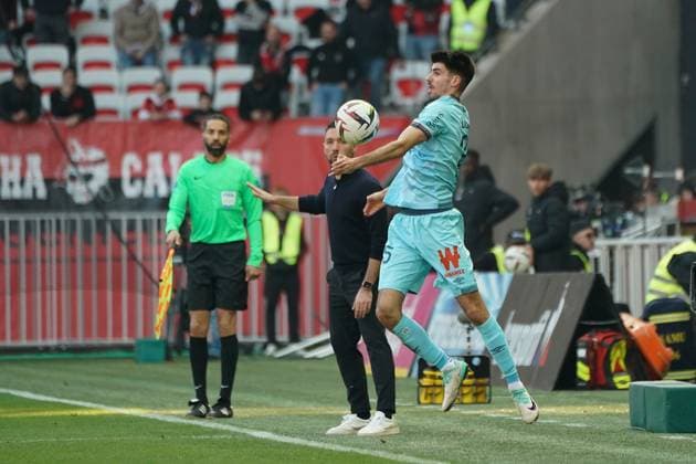 Thibault De Smet (Stade de Reims) FOOTBALL : OGC Nice vs Stade de Reims - Ligue 1 Uber Eats - Nice - 10 12 2023 NorbertScanella Panoramic 